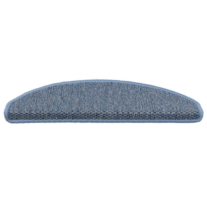 Treppenmatten Selbstklebend Sisal-Look 15 Stk. 65x21x4 Platina