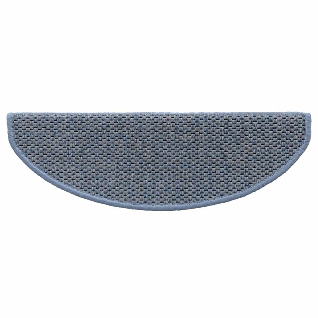 Treppenmatten Selbstklebend Sisal-Look 15 Stk. 65x21x4 Platina