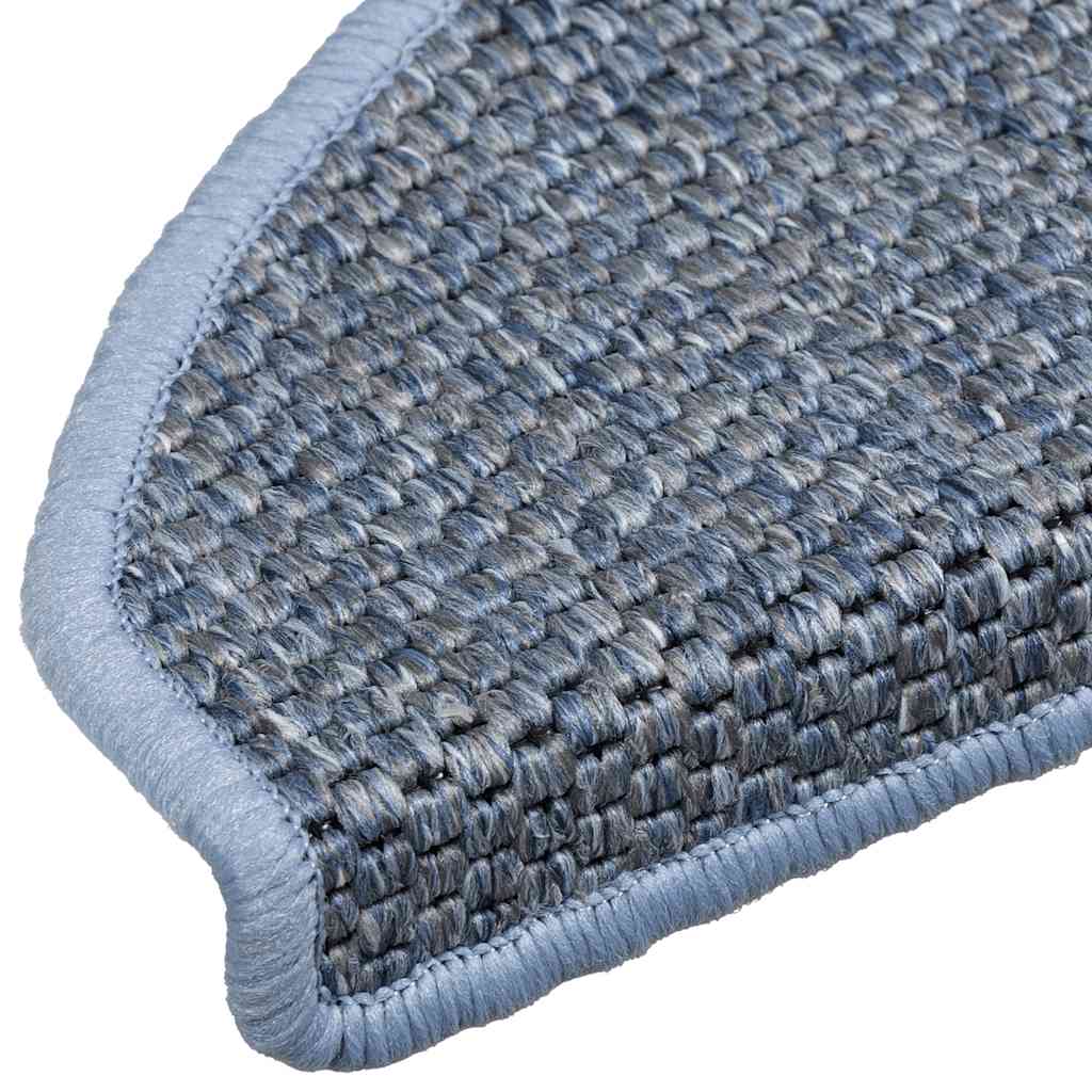 Treppenmatten Selbstklebend Sisal-Look 15 Stk. 65x21x4 Platina