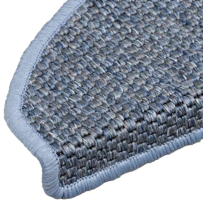 Treppenmatten Selbstklebend Sisal-Look 15 Stk. 65x21x4 Platina