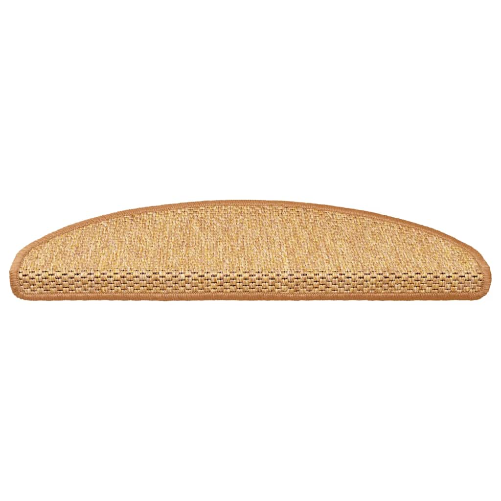 Treppenmatten Selbstklebend Sisal-Look 15 Stk. 65x21x4 Platina