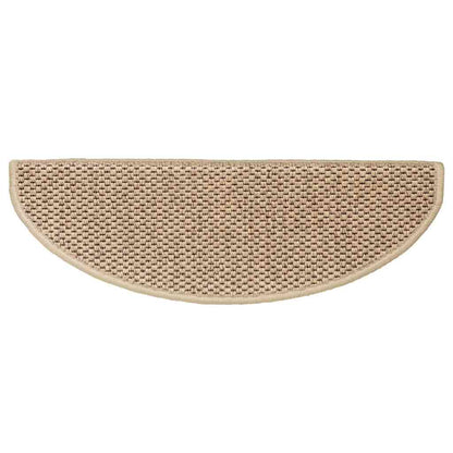Treppenmatten Selbstklebend Sisal-Look 15 Stk. 65x21x4 Platina