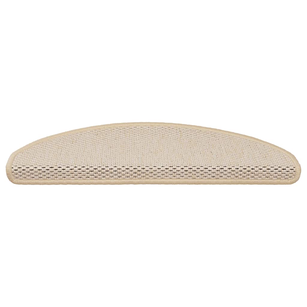 Treppenmatten Selbstklebend Sisal-Look 15 Stk. 65x21x4 Platina