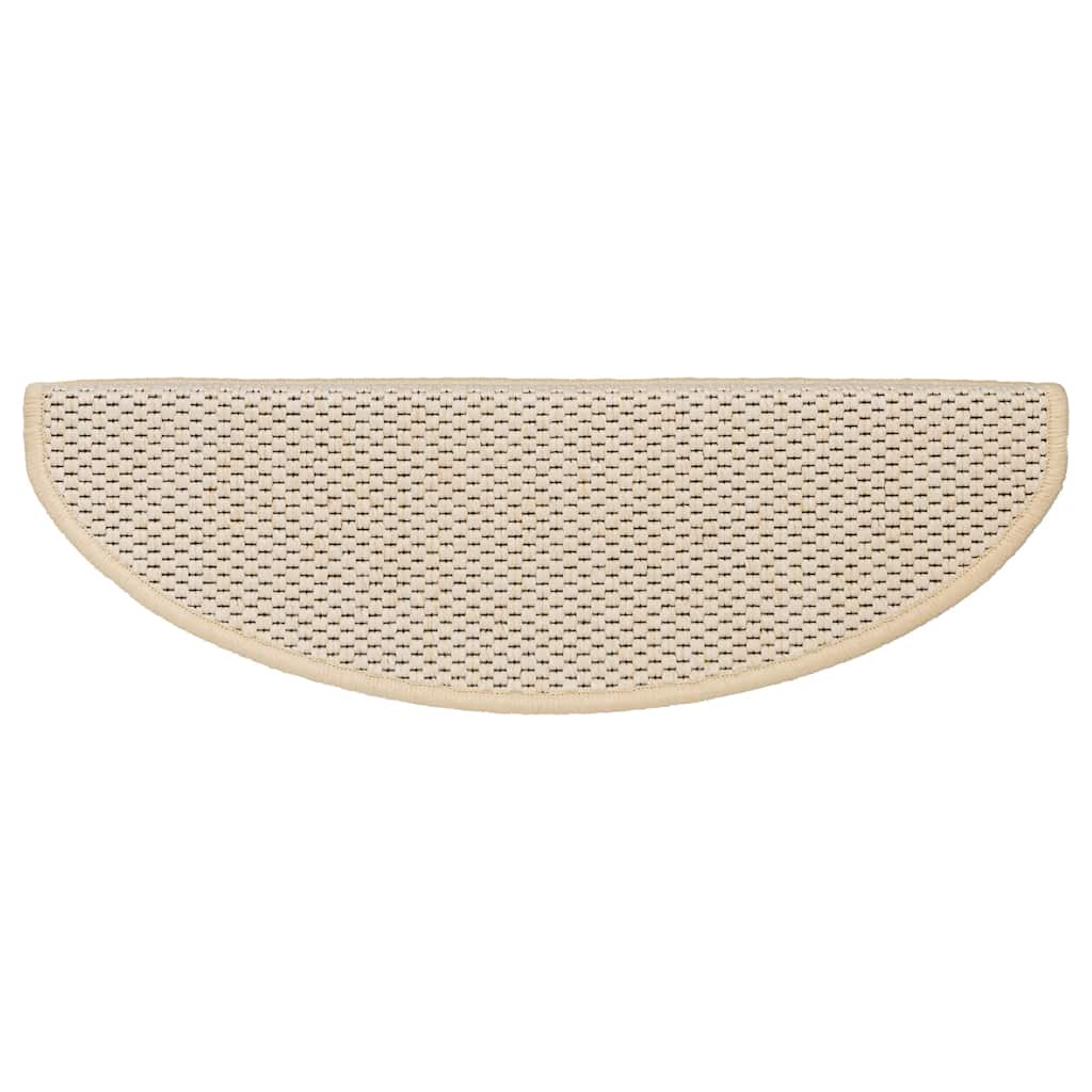 Treppenmatten Selbstklebend Sisal-Look 15 Stk. 65x21x4 Platina