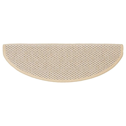 Treppenmatten Selbstklebend Sisal-Look 15 Stk. 65x21x4 Platina