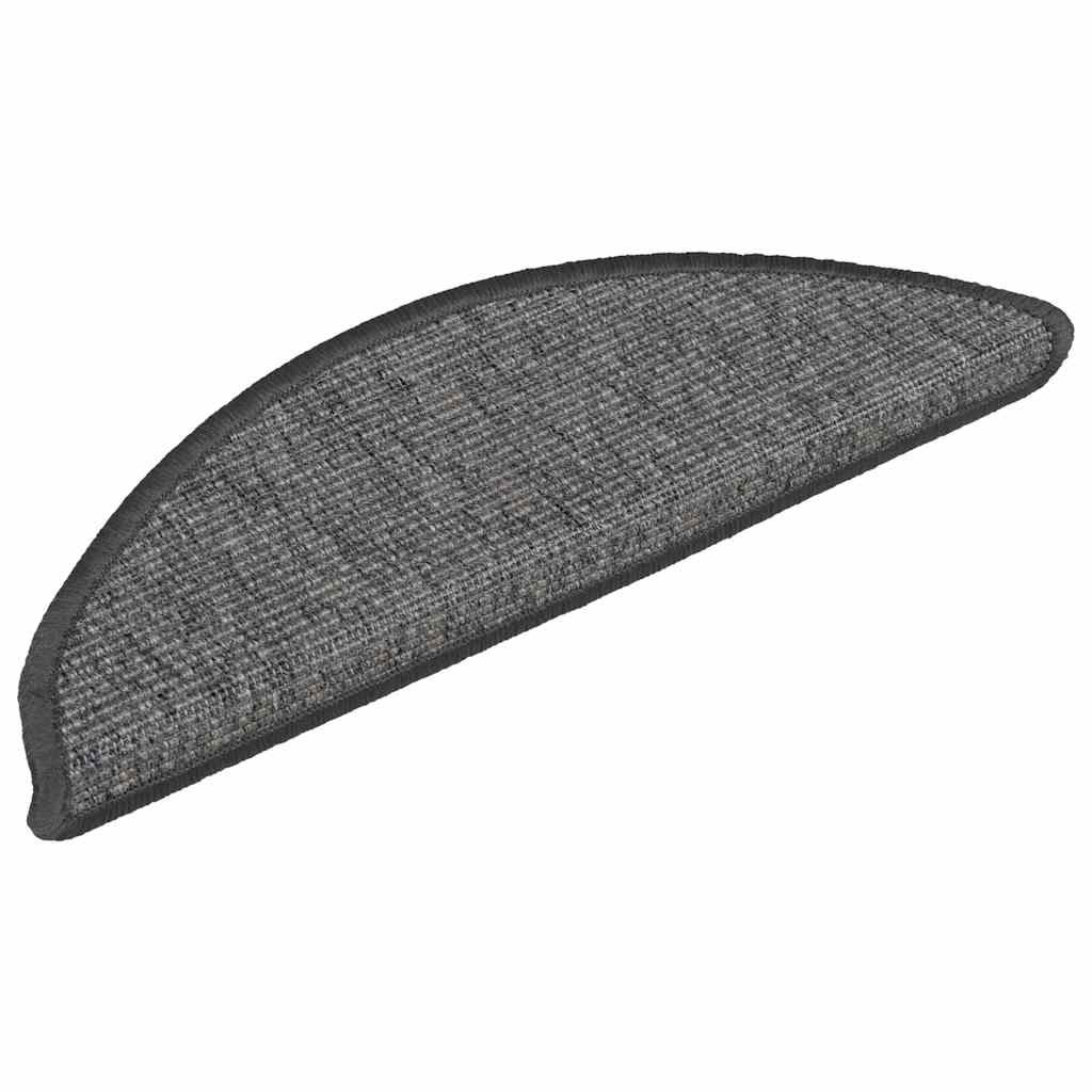 Stufenmatten 15 Stk. 56x17x3 cm Hellbraun Halbrund