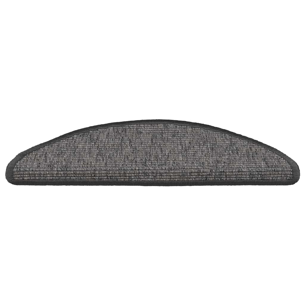 Stufenmatten 15 Stk. 56x17x3 cm Hellbraun Halbrund