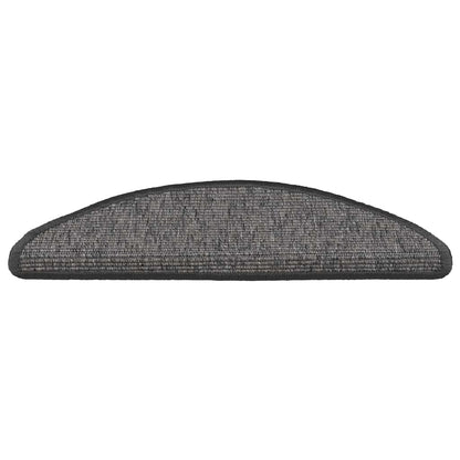 Stufenmatten 15 Stk. 56x17x3 cm Hellbraun Halbrund