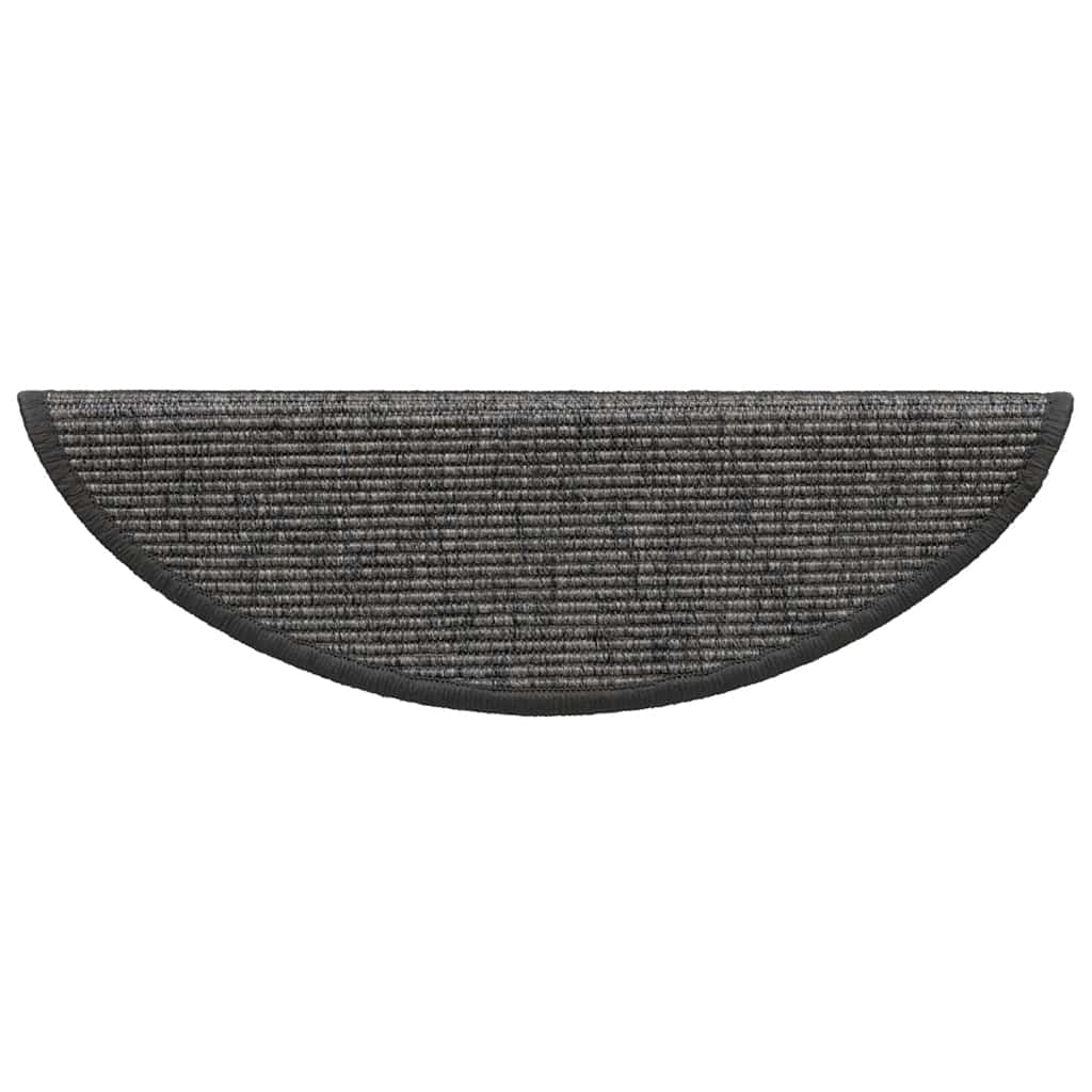 Stufenmatten 15 Stk. 56x17x3 cm Hellbraun Halbrund