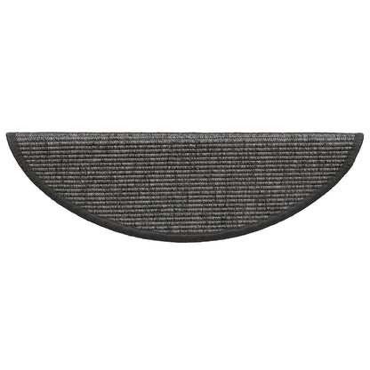 Stufenmatten 15 Stk. 56x17x3 cm Hellbraun Halbrund