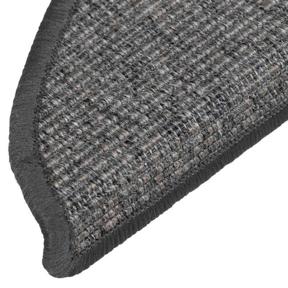 Stufenmatten 15 Stk. 56x17x3 cm Hellbraun Halbrund