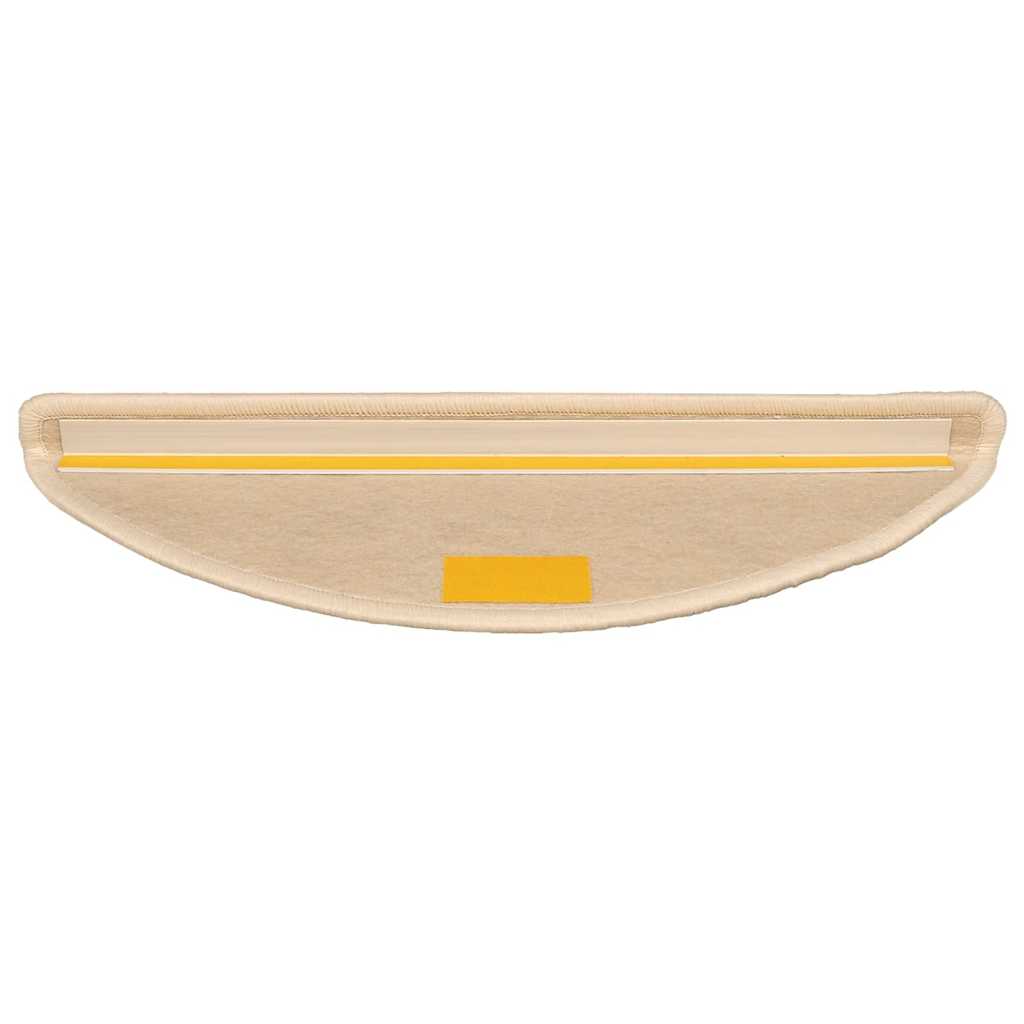 Stufenmatten 15 Stk. 56x17x3 cm Hellbraun Halbrund