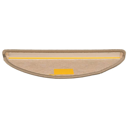 Stufenmatten 15 Stk. 56x17x3 cm Hellbraun Halbrund
