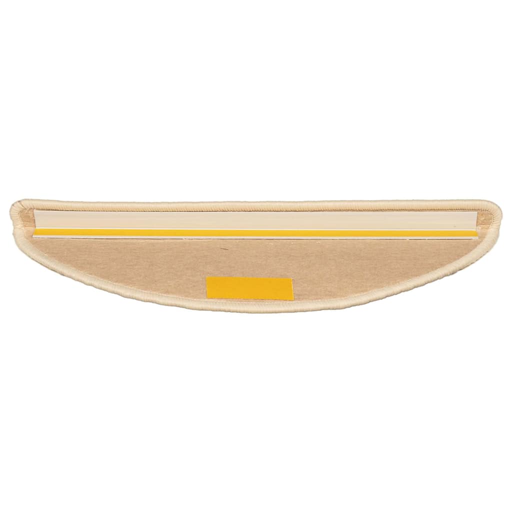 Stufenmatten 15 Stk. 56x17x3 cm Hellbraun Halbrund