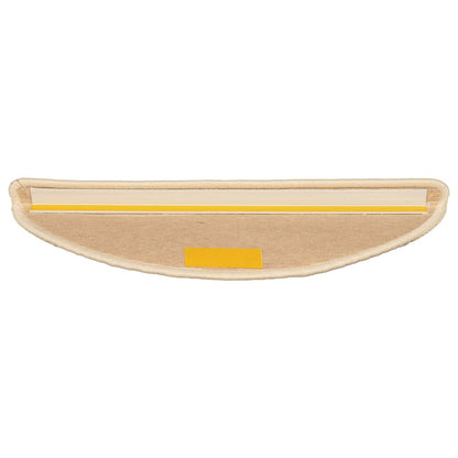 Stufenmatten 15 Stk. 56x17x3 cm Hellbraun Halbrund