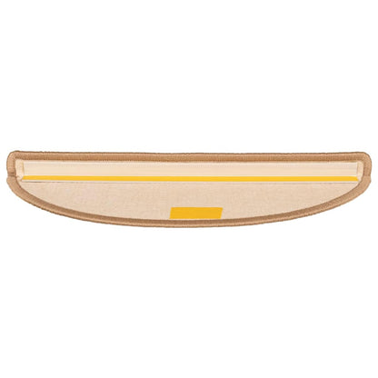 Stufenmatten 15 Stk. 56x17x3 cm Hellbraun Halbrund