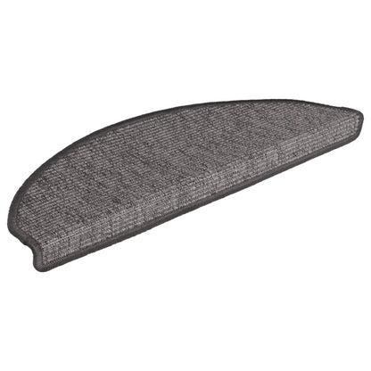 Stufenmatten 15 Stk. 56x17x3 cm Hellbraun Halbrund