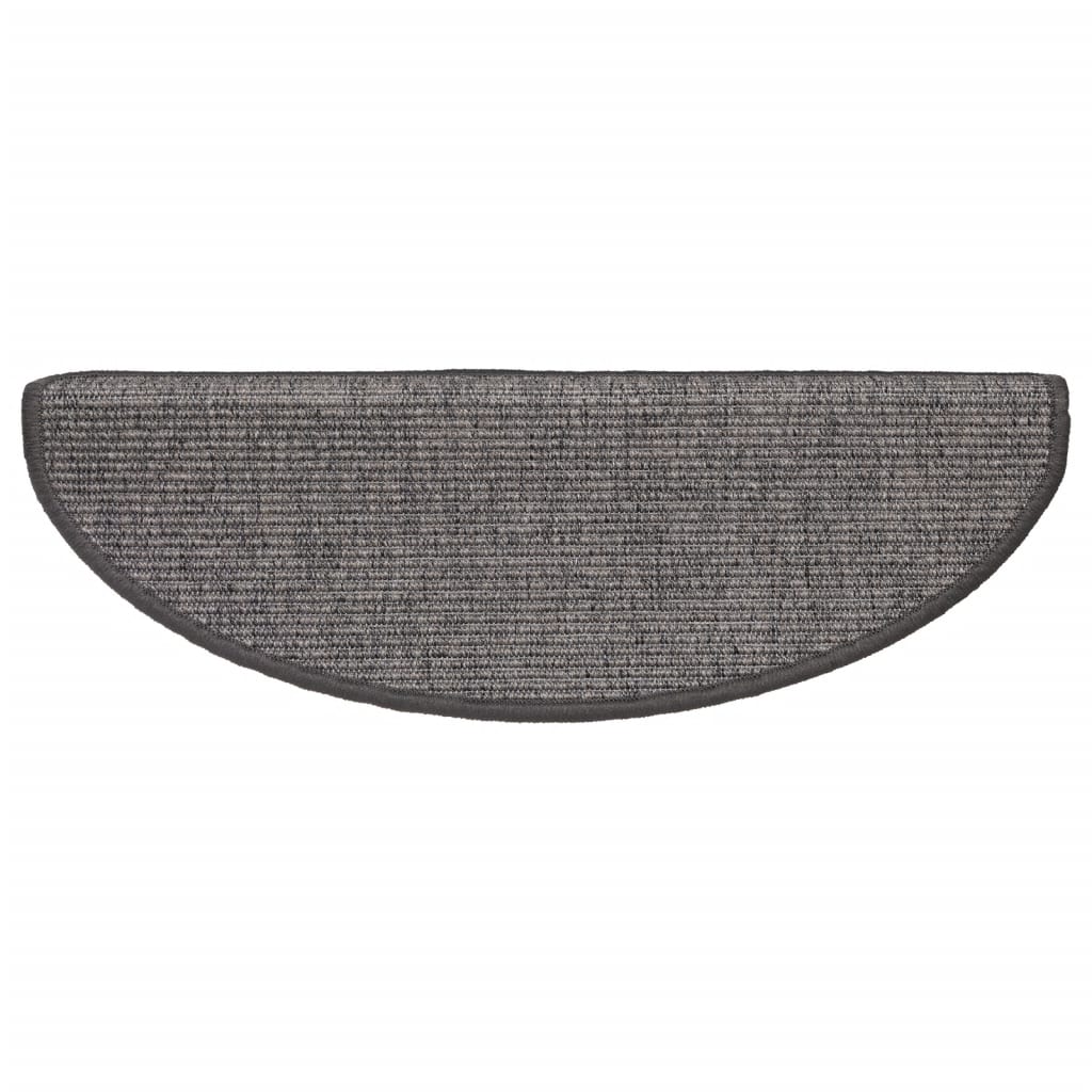 Stufenmatten 15 Stk. 56x17x3 cm Hellbraun Halbrund