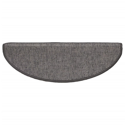 Stufenmatten 15 Stk. 56x17x3 cm Hellbraun Halbrund