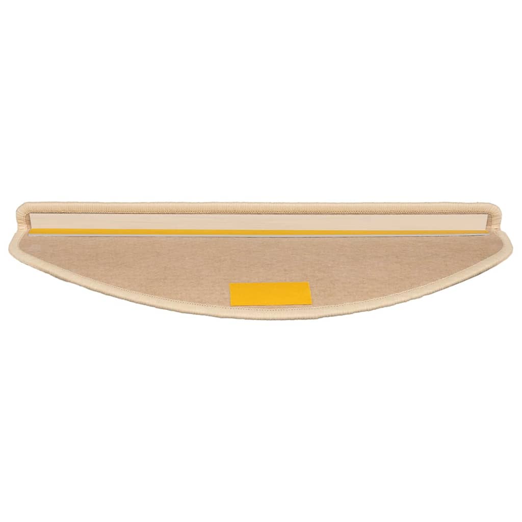Stufenmatten 15 Stk. 56x17x3 cm Hellbraun Halbrund