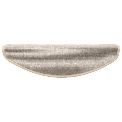 Stufenmatten 15 Stk. 56x17x3 cm Hellbraun Halbrund