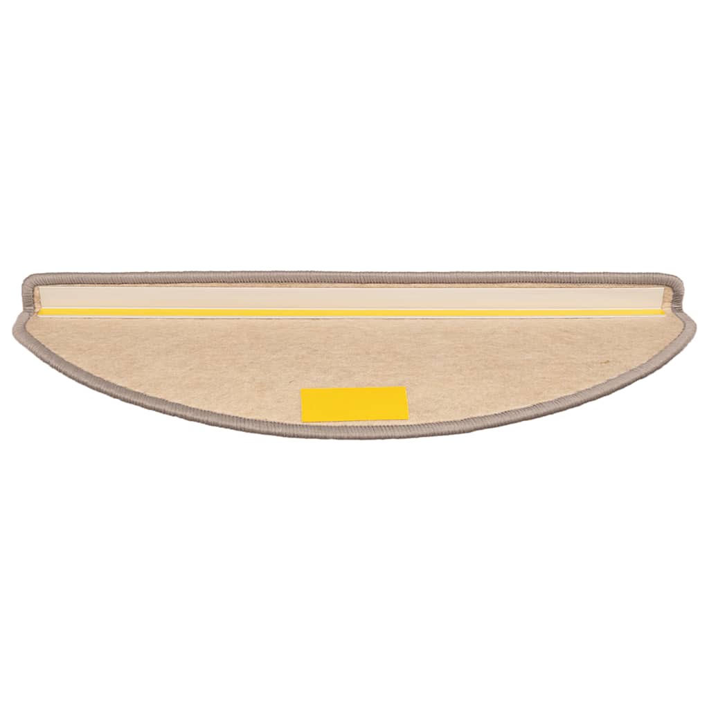 Stufenmatten 15 Stk. 56x17x3 cm Hellbraun Halbrund