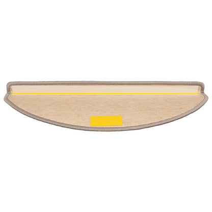 Stufenmatten 15 Stk. 56x17x3 cm Hellbraun Halbrund