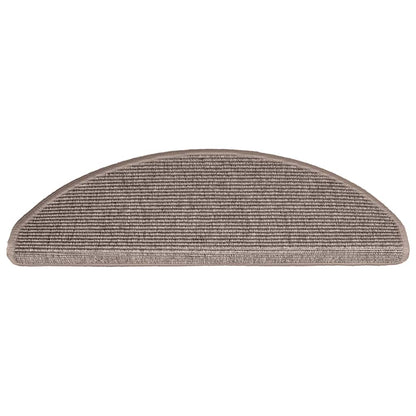 Stufenmatten 15 Stk. 56x17x3 cm Hellbraun Halbrund