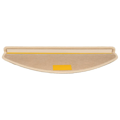 Stufenmatten 15 Stk. 56x17x3 cm Hellbraun Halbrund