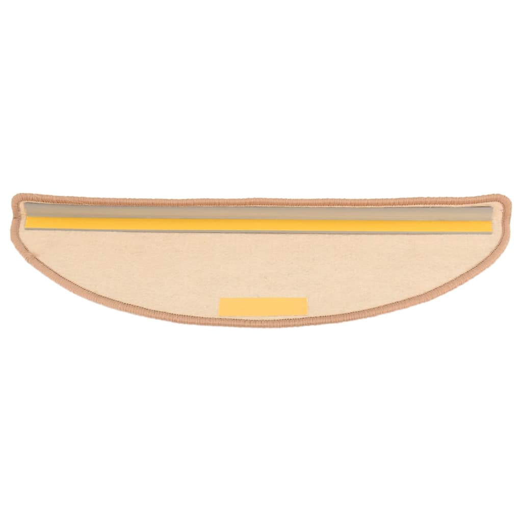Stufenmatten 15 Stk. 56x17x3 cm Hellbraun Halbrund