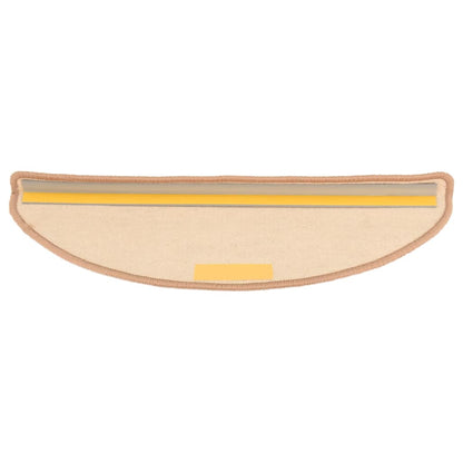 Stufenmatten 15 Stk. 56x17x3 cm Hellbraun Halbrund