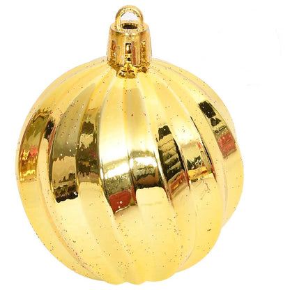 108-tlg. Weihnachtskugel-Set Golden und Rot