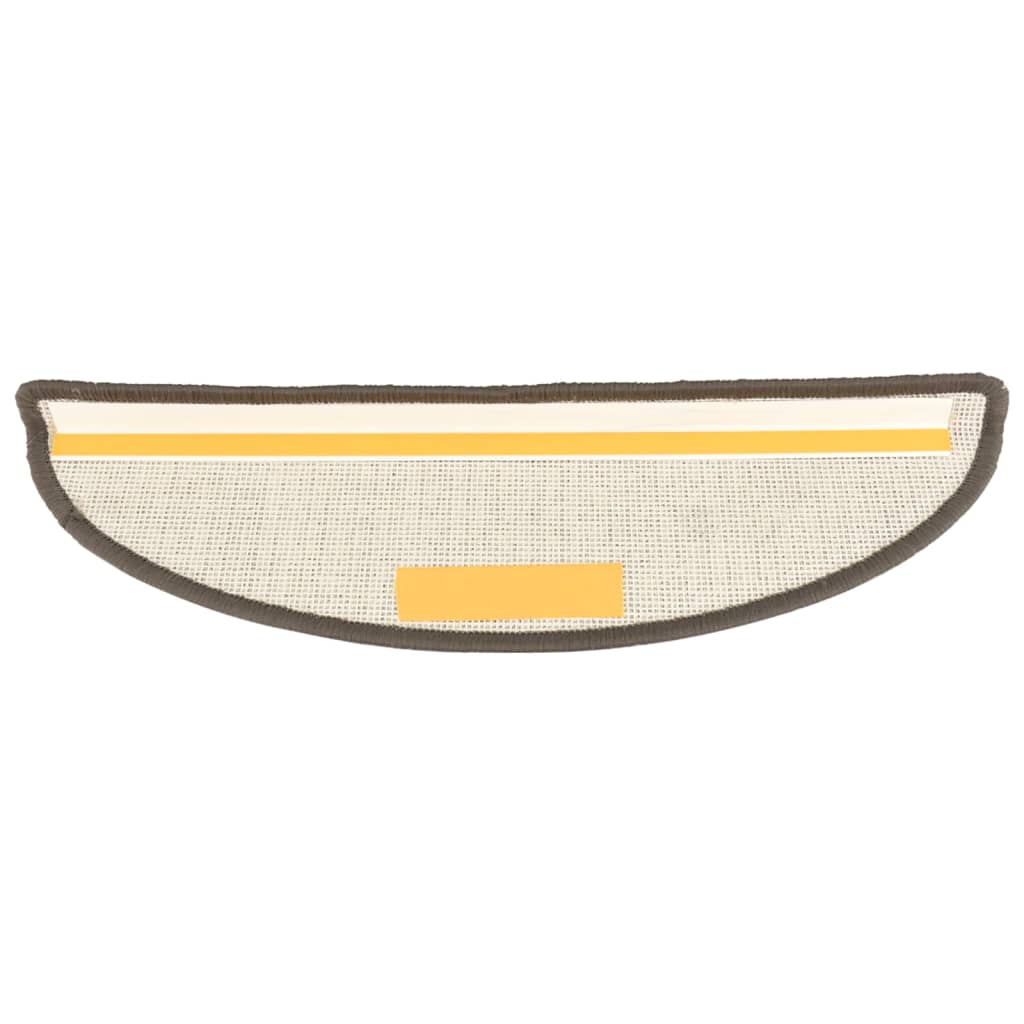 Stufenmatten 15 Stk. 56x17x3 cm Braun Halbrund