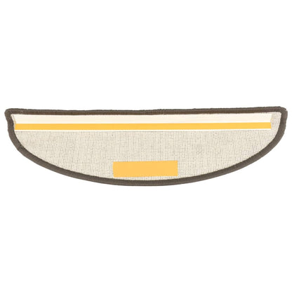 Stufenmatten 15 Stk. 56x17x3 cm Braun Halbrund