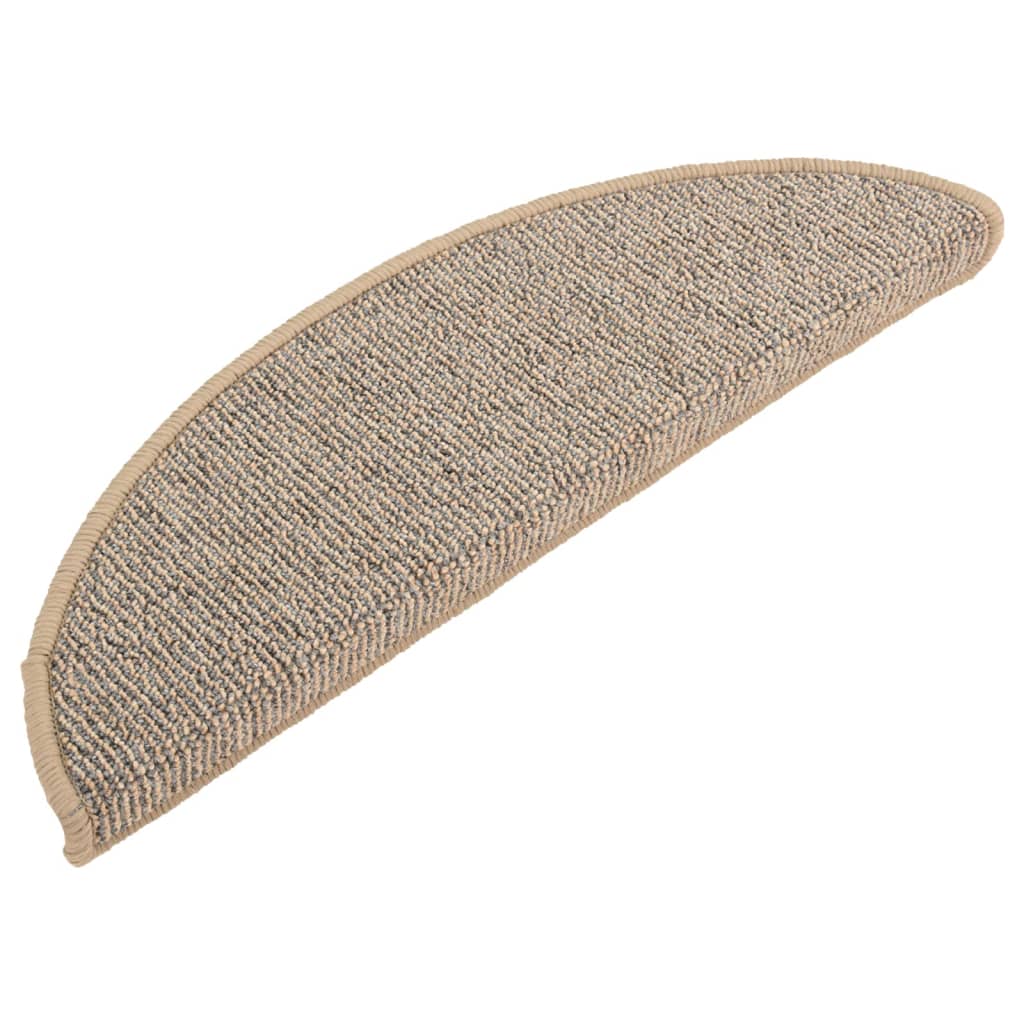Stufenmatten 15 Stk. 56x17x3 cm Braun Halbrund