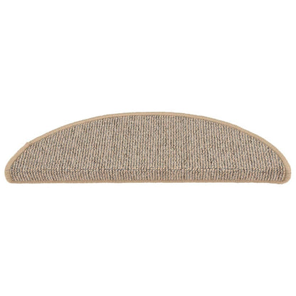 Stufenmatten 15 Stk. 56x17x3 cm Braun Halbrund