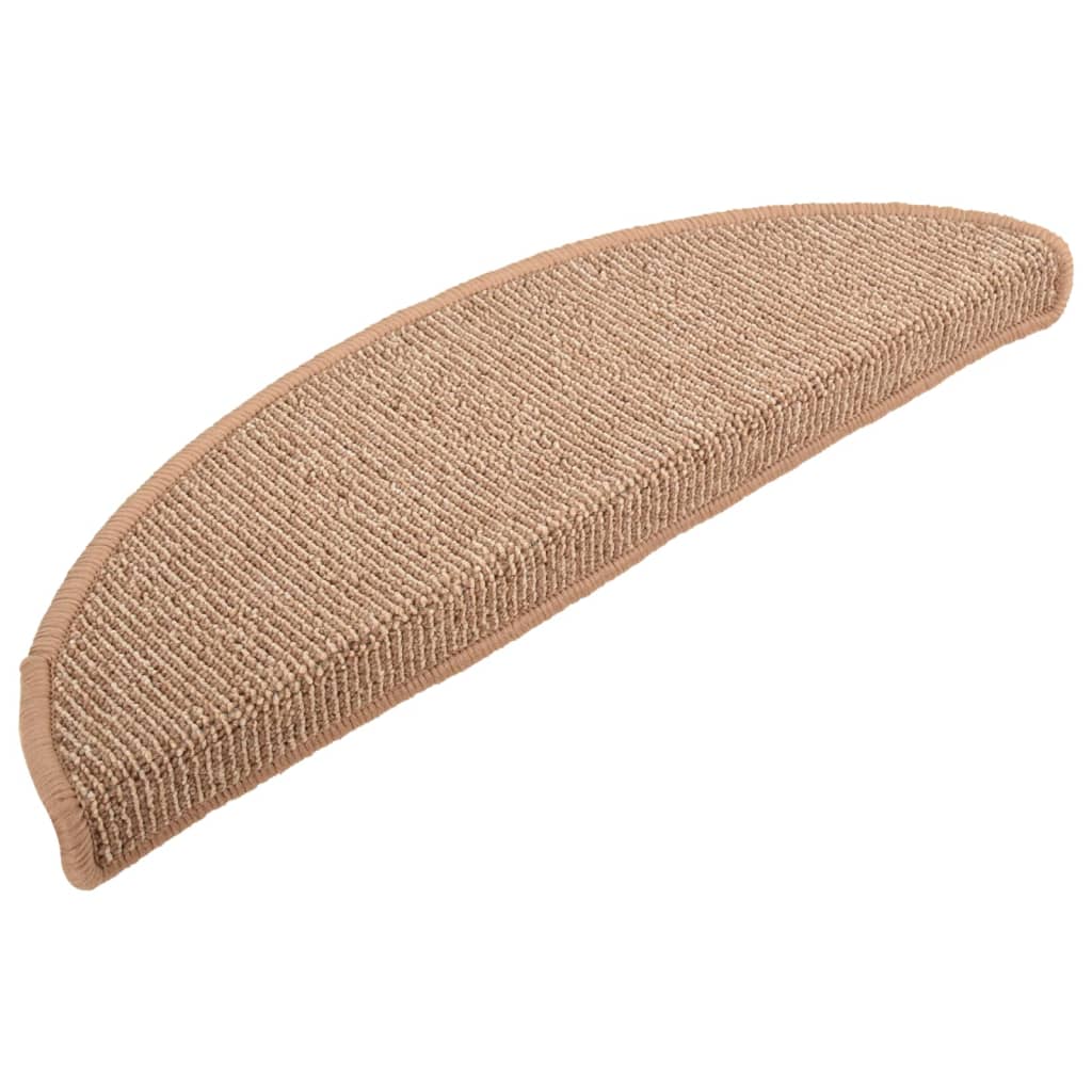 Stufenmatten 15 Stk. 56x17x3 cm Braun Halbrund