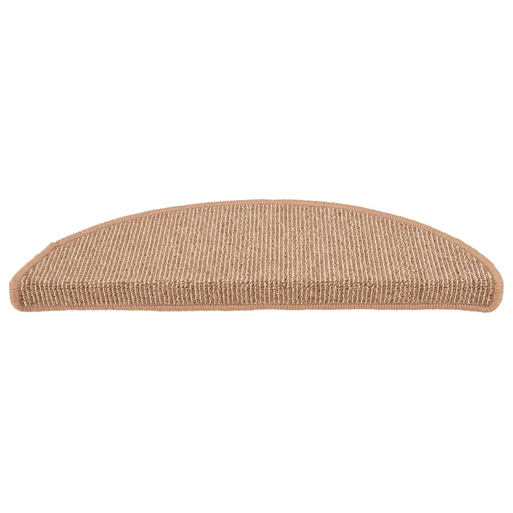 Stufenmatten 15 Stk. 56x17x3 cm Braun Halbrund