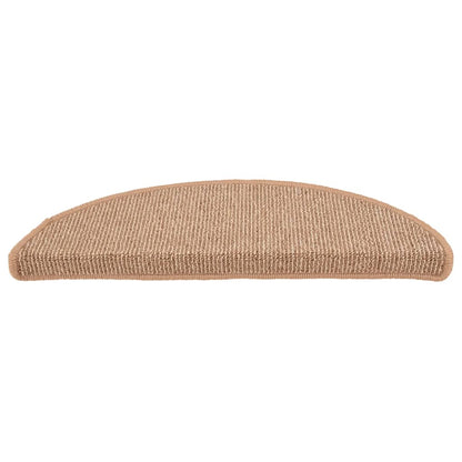 Stufenmatten 15 Stk. 56x17x3 cm Braun Halbrund