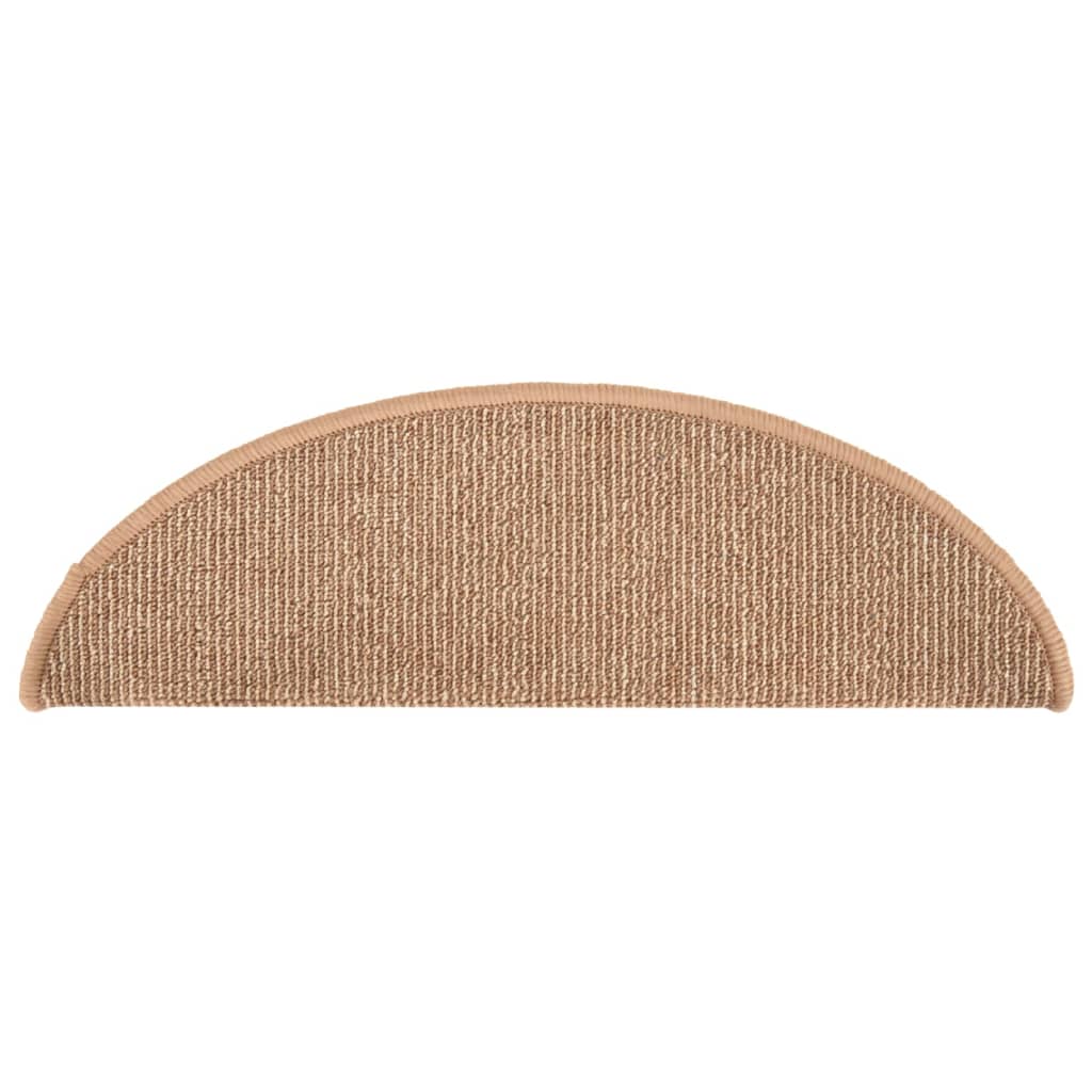 Stufenmatten 15 Stk. 56x17x3 cm Braun Halbrund