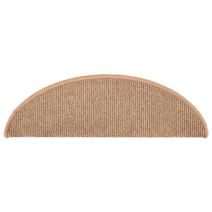 Stufenmatten 15 Stk. 56x17x3 cm Braun Halbrund