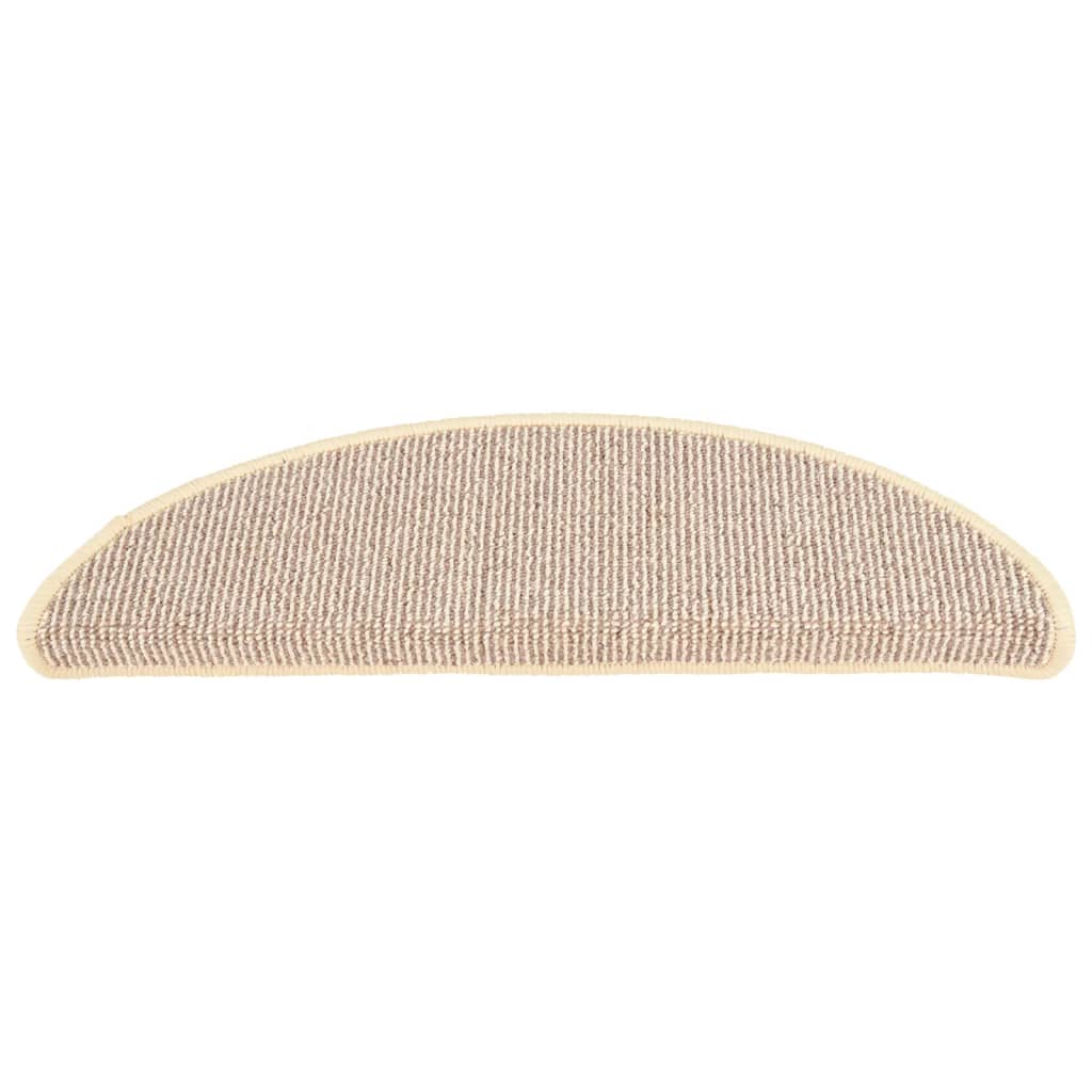 Stufenmatten 15 Stk. 56x17x3 cm Braun Halbrund