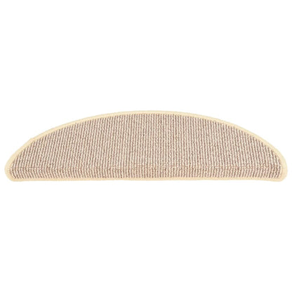 Stufenmatten 15 Stk. 56x17x3 cm Braun Halbrund