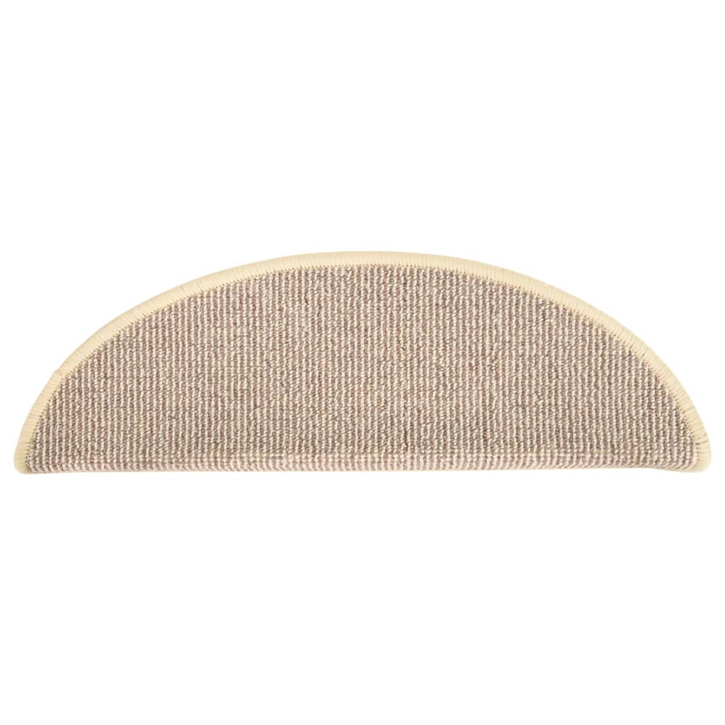 Stufenmatten 15 Stk. 56x17x3 cm Braun Halbrund