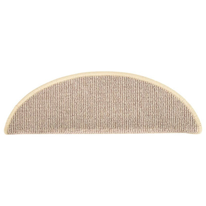 Stufenmatten 15 Stk. 56x17x3 cm Braun Halbrund
