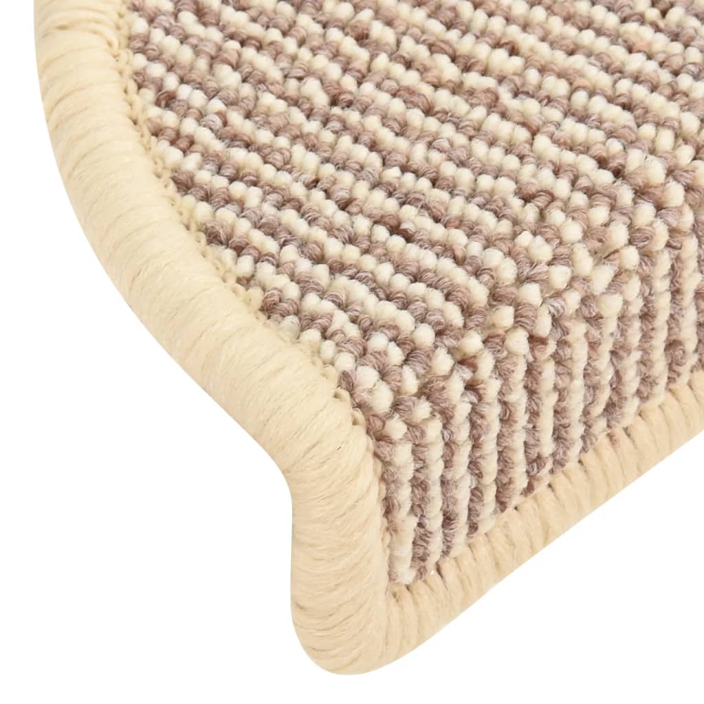 Stufenmatten 15 Stk. 56x17x3 cm Braun Halbrund
