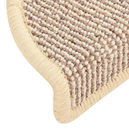 Stufenmatten 15 Stk. 56x17x3 cm Braun Halbrund