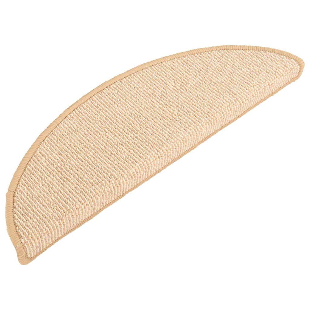 Stufenmatten 15 Stk. 56x17x3 cm Braun Halbrund