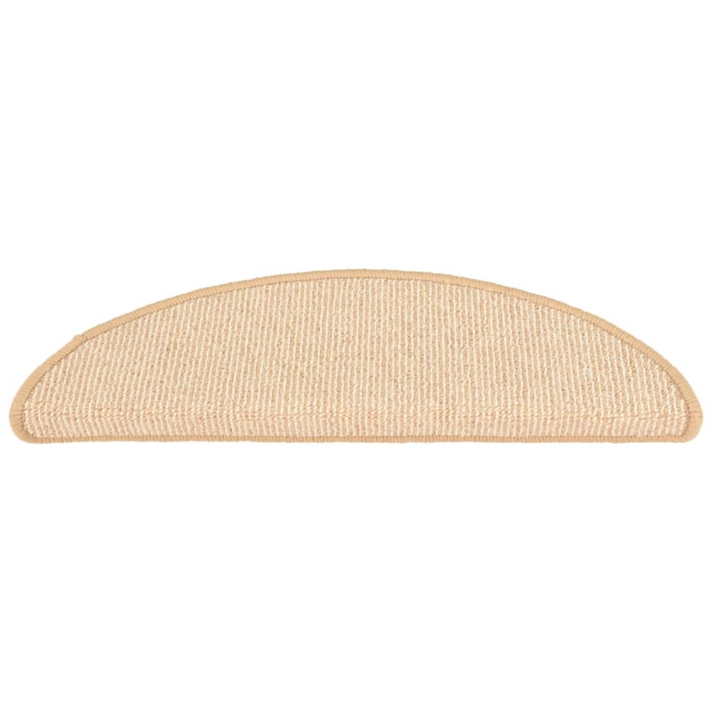 Stufenmatten 15 Stk. 56x17x3 cm Braun Halbrund