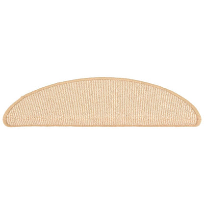 Stufenmatten 15 Stk. 56x17x3 cm Braun Halbrund
